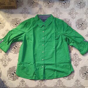 L Tommy Hilfiger l Women's Short Cuffed Shirt